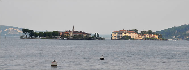 Vue sur les îles Borromées depuis Baveno