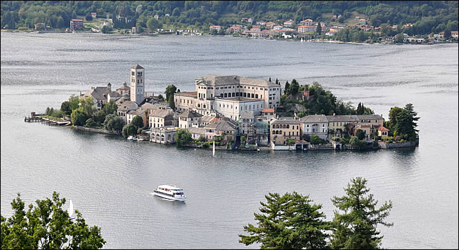 Vue de l'île San Giulio
