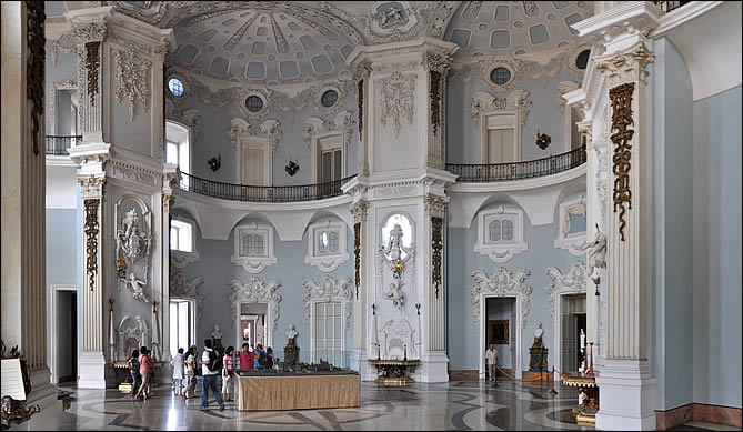 Une salle du palais d'isola Bella