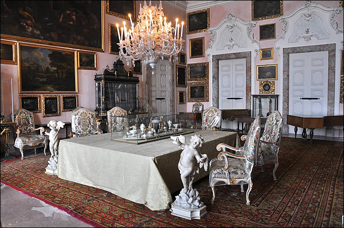 Un salon du palais d'isola Bella