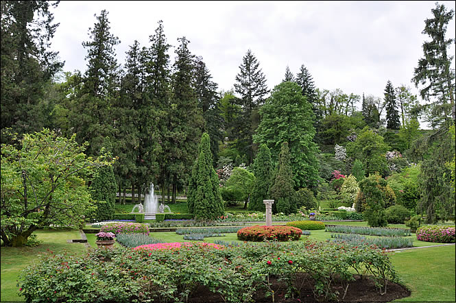 Vue du parc dela villa Taranto