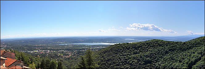 La vue depuis le sommet du Mont Sacré de Varèse